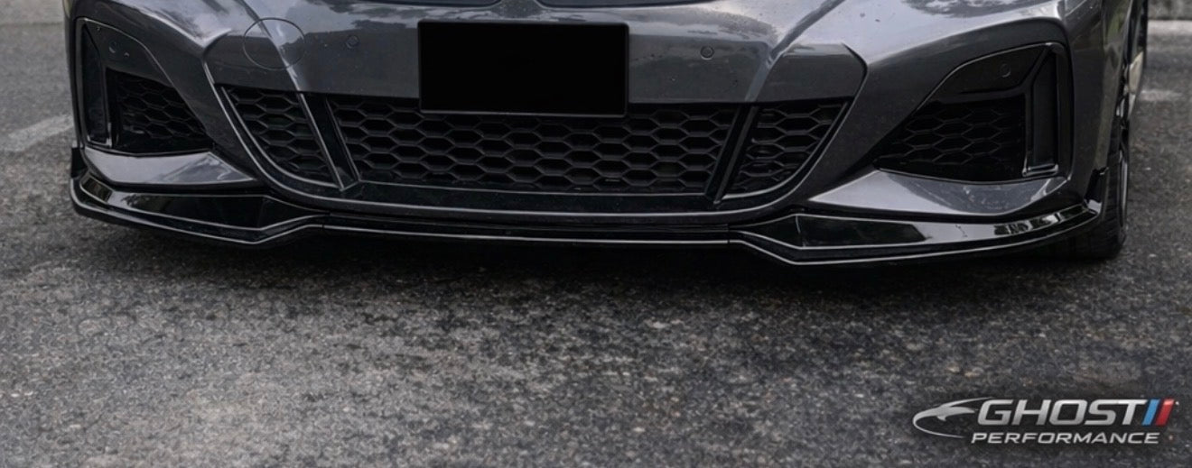 Style m Sport Gloss Black Front Bumper Lip 3PCS For 19-22 BMW G20 330i M340i !!