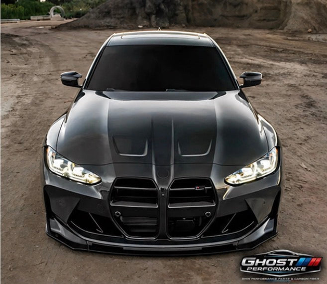 Gloss Black 3PC For BMW G80 M3 G82 G83 M4 2021-2025 Front Bumper Lip !!