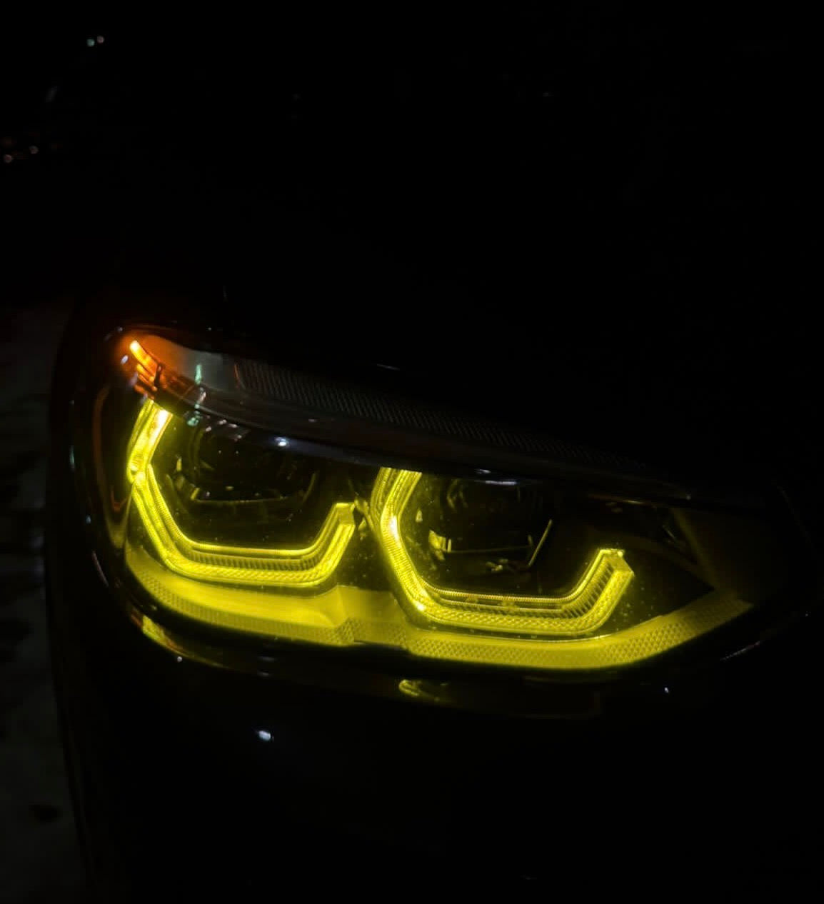 CSL-Style Yellow DRL LED Modules (2PCS) for BMW X3 G01 / X4 G02 / X3M F97 / X4M F98 (2018–2021)
