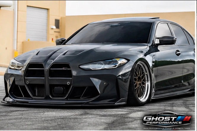 Gloss Black 3PC For BMW G80 M3 G82 G83 M4 2021-2025 Front Bumper Lip !!