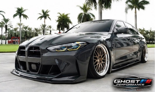 Gloss Black 3PC For BMW G80 M3 G82 G83 M4 2021-2025 Front Bumper Lip !!