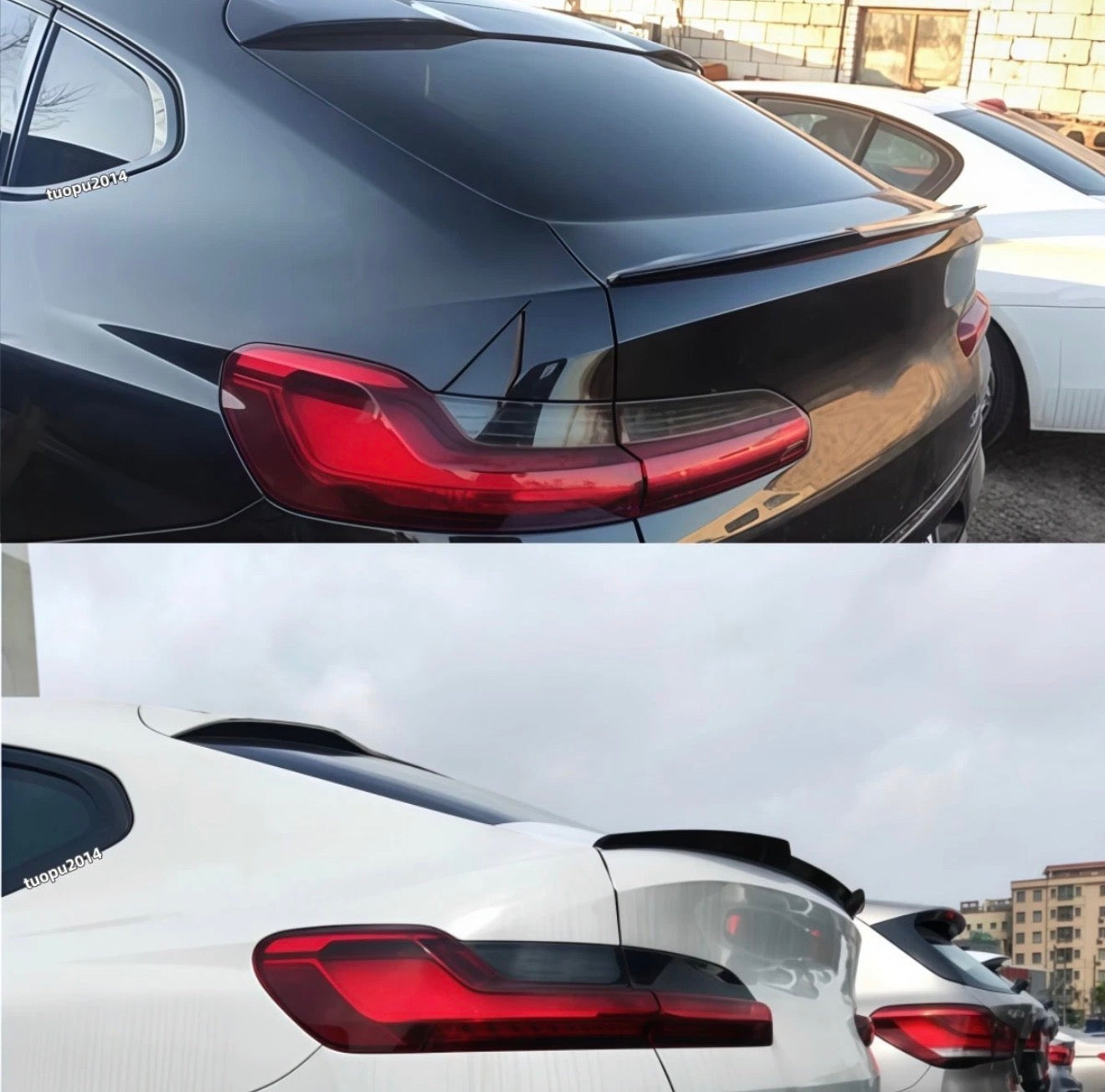 BMW X4 G02 X4 M REAR SPOILER Trunk Wing M STYLE GLOSSY BLACK 2018-2024 !!
