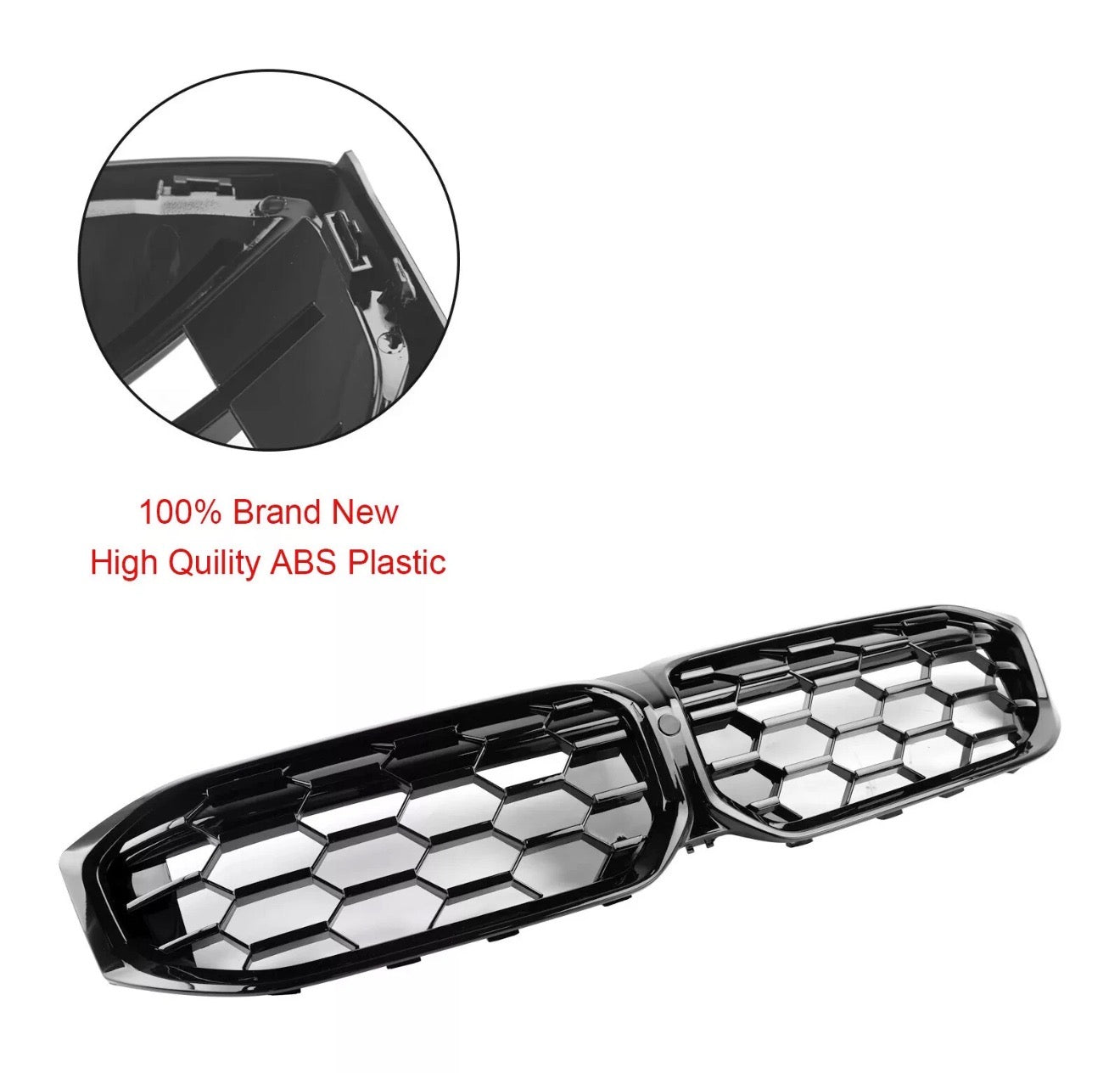 Gloss Black Front Kidney Grill Grille Fits  BMW G20 330i M340i 2023-2024!!